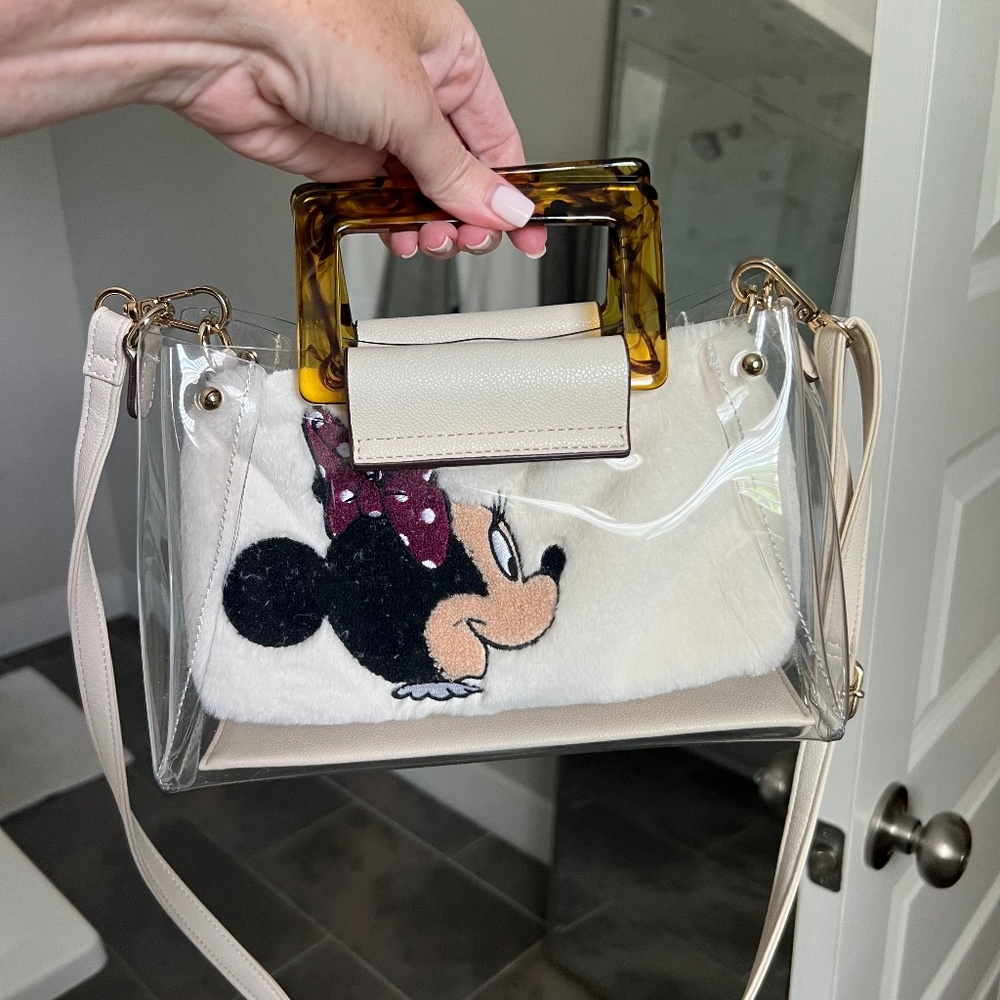 Rare Disney clear purse removable pouch